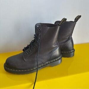 Dr. Martens Charcoal Lace-Up Boots